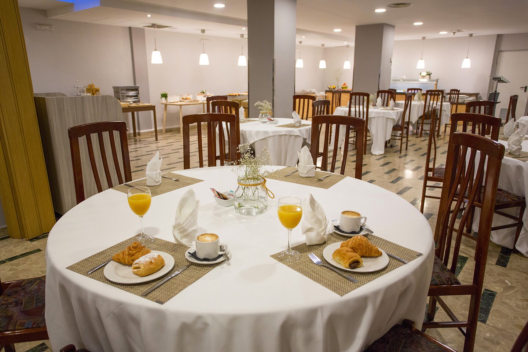 daily buffet breakfast (eur 5 per person)