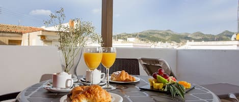 Spiseområde på rommet