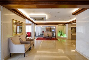 Sitteområde i lobbyen