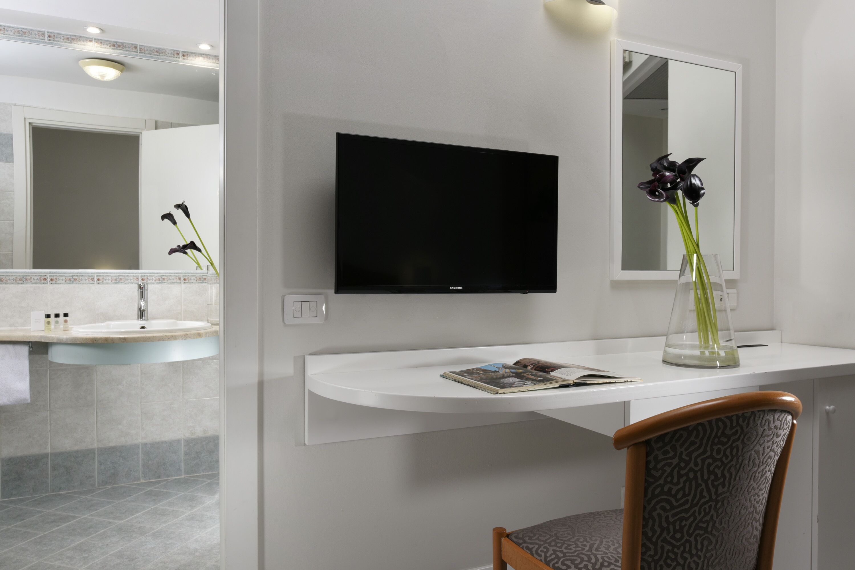 shower, rainfall showerhead, hair dryer, bidet