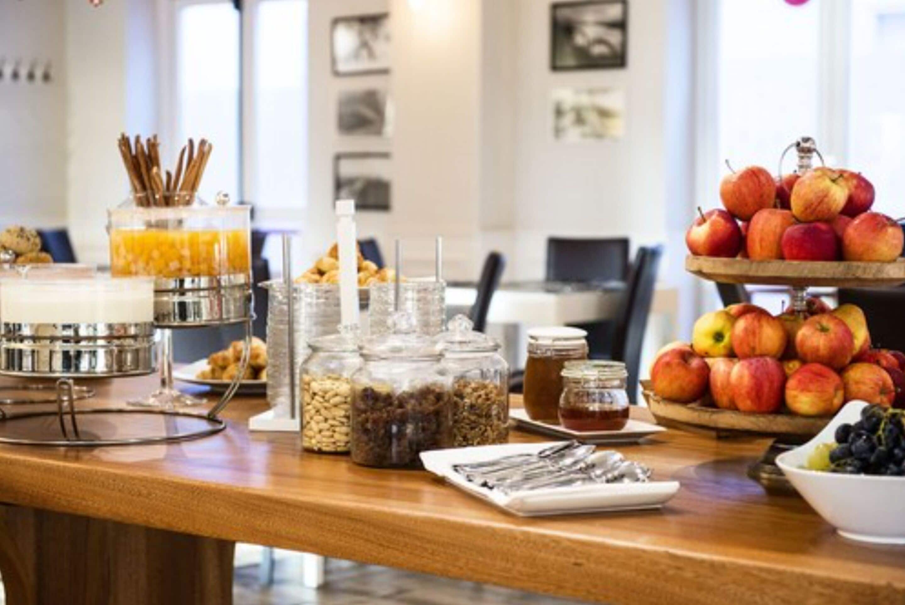 daily buffet breakfast (eur 12 per person)