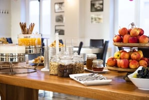 Daily buffet breakfast (EUR 12 per person)