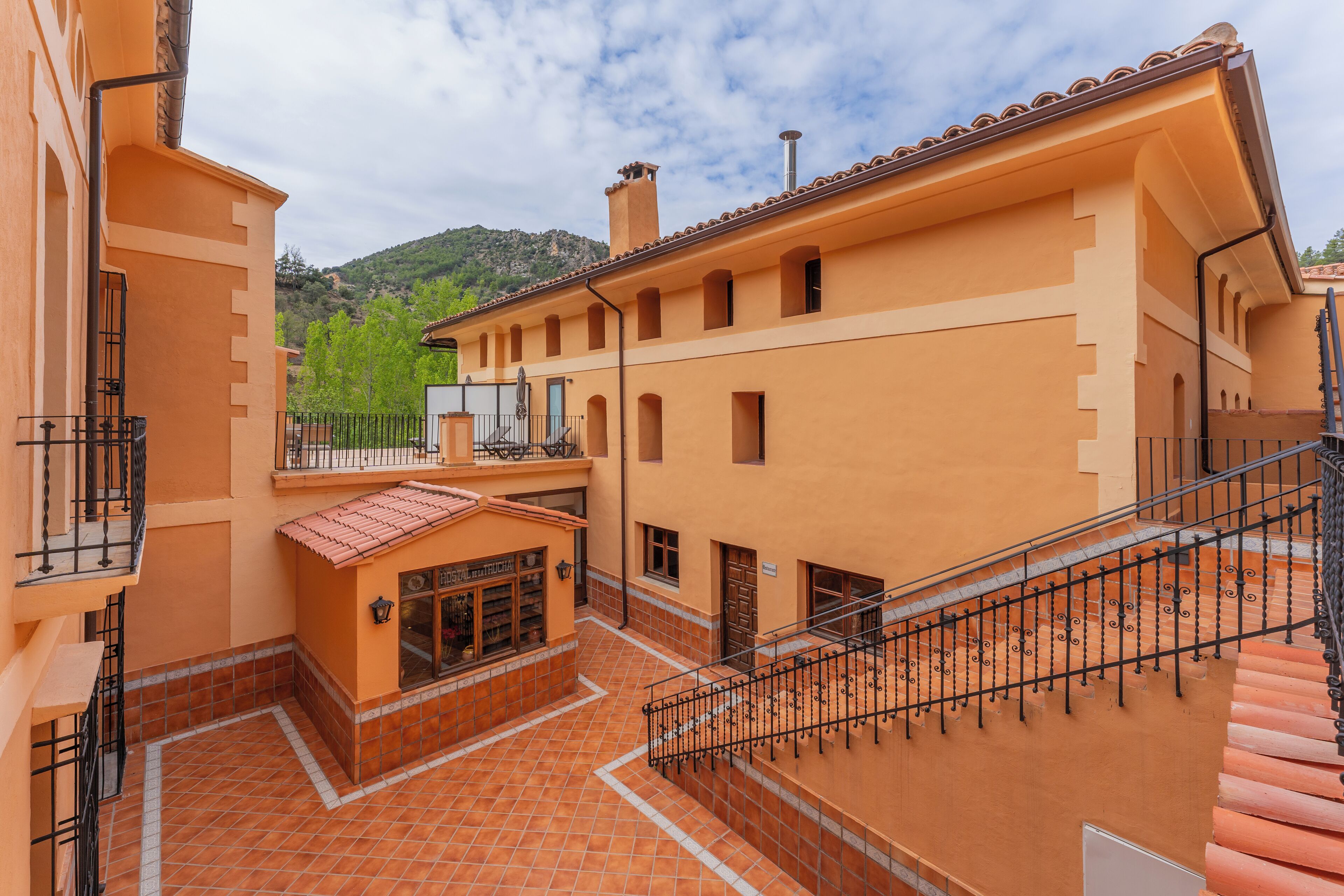 Uitzicht op de binnenplaats