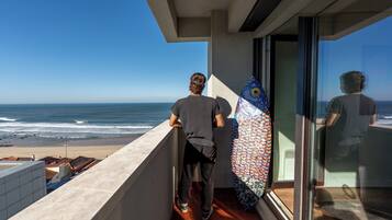 Vue depuis lâhĂ©bergement