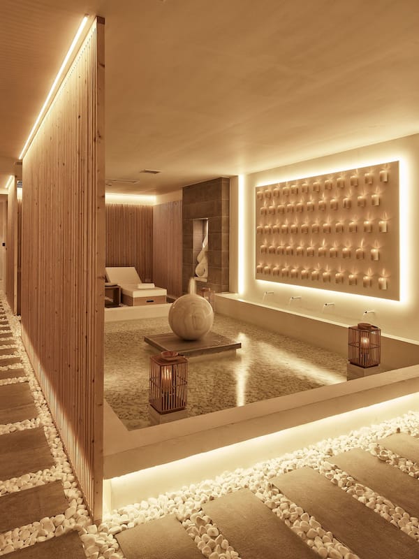 Sauna, steam room, body treatments, deep-tissue massages, body wraps