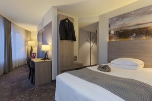 Habitación individual estándar | Escritorio, espacio para trabajar con un portátil, cortinas opacas