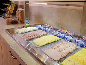 Daily buffet breakfast (EUR 16.5 per person)