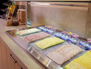 Daily buffet breakfast (EUR 17.5 per person)