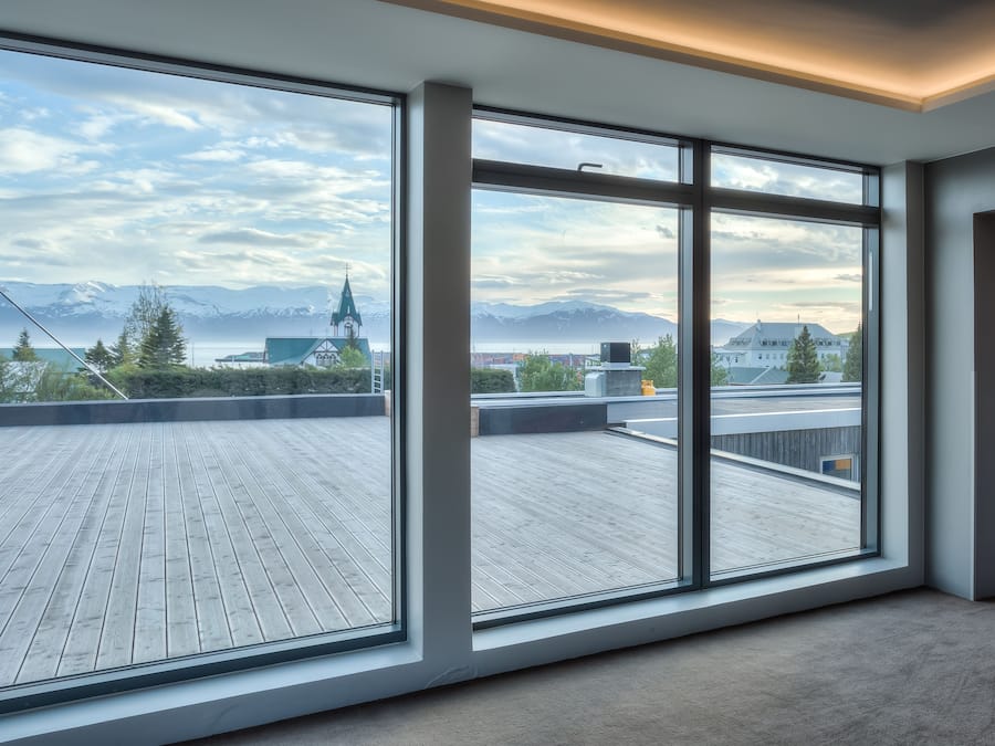 Udsigt fra overnatningsstedet