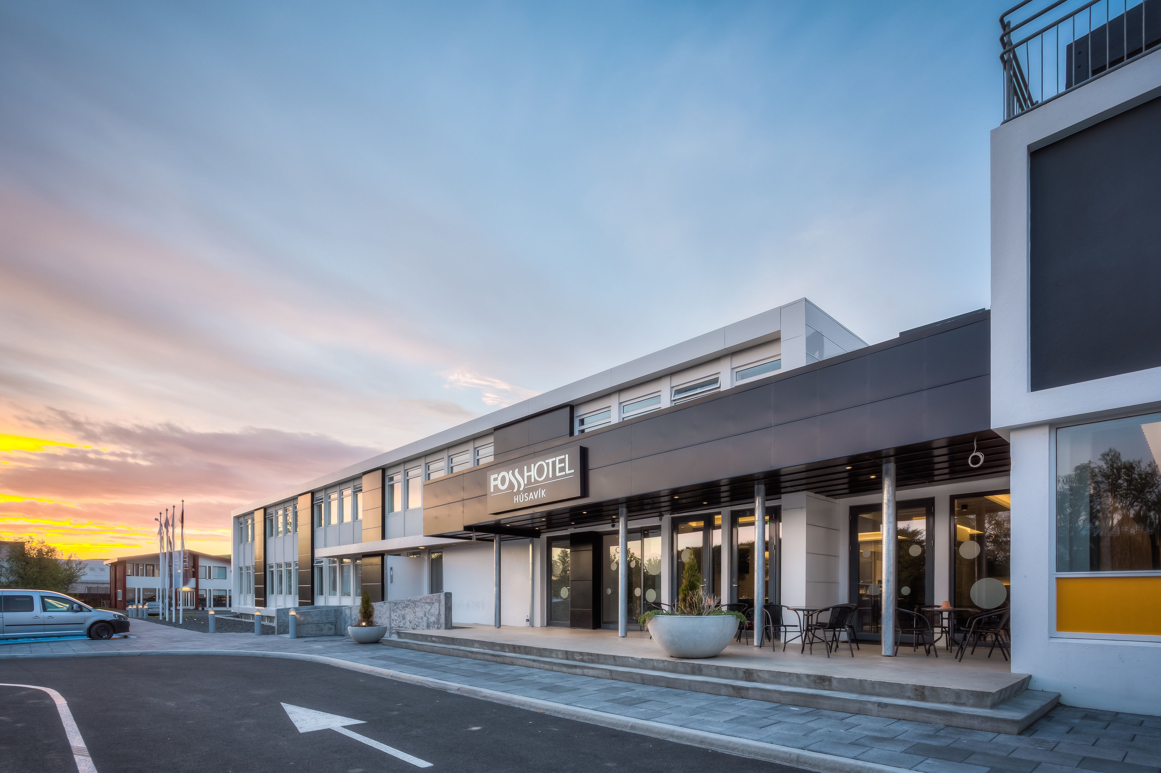 front of property – evening/night