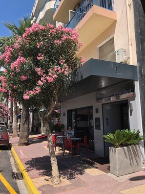 Vista frontal de la propiedad