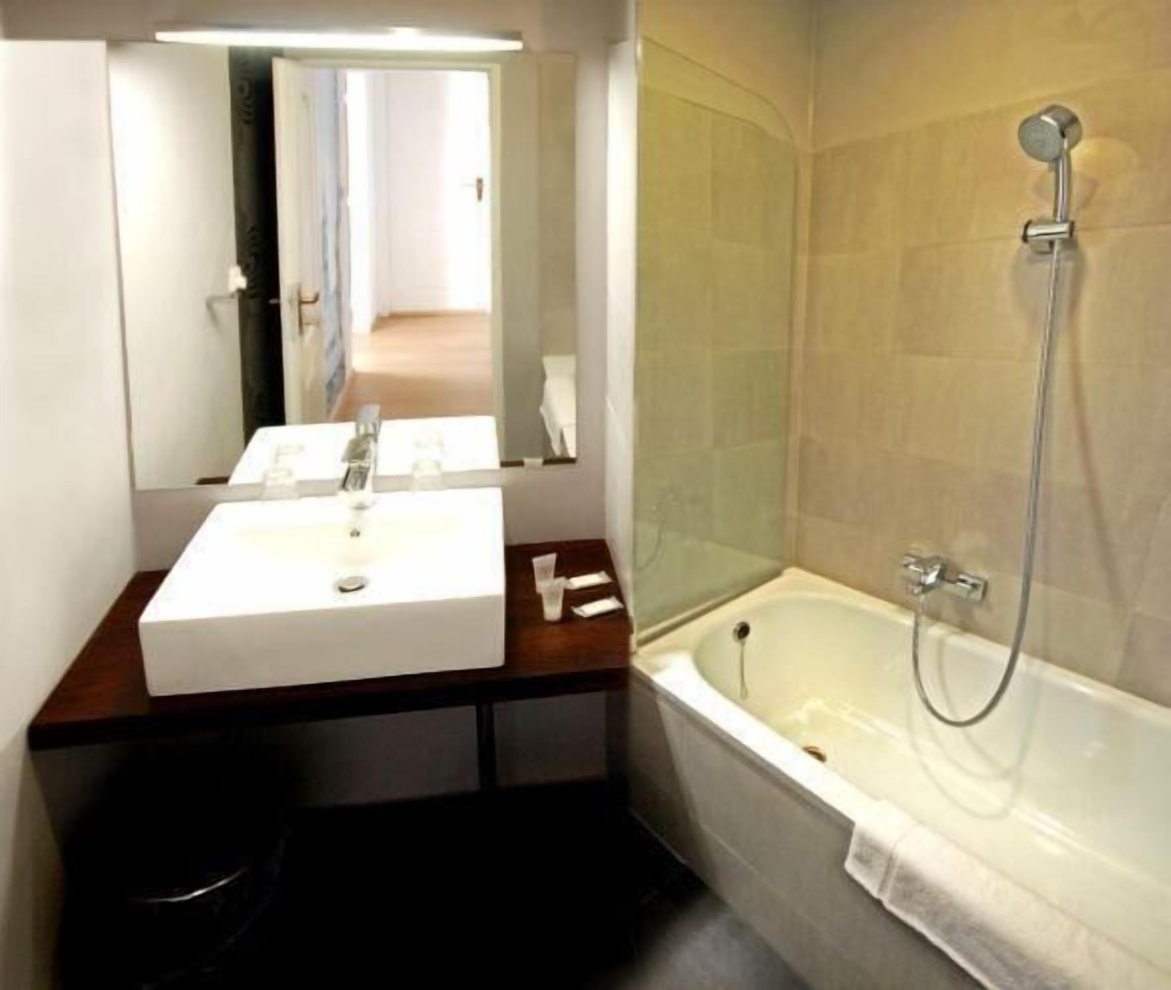 free toiletries, hair dryer, towels