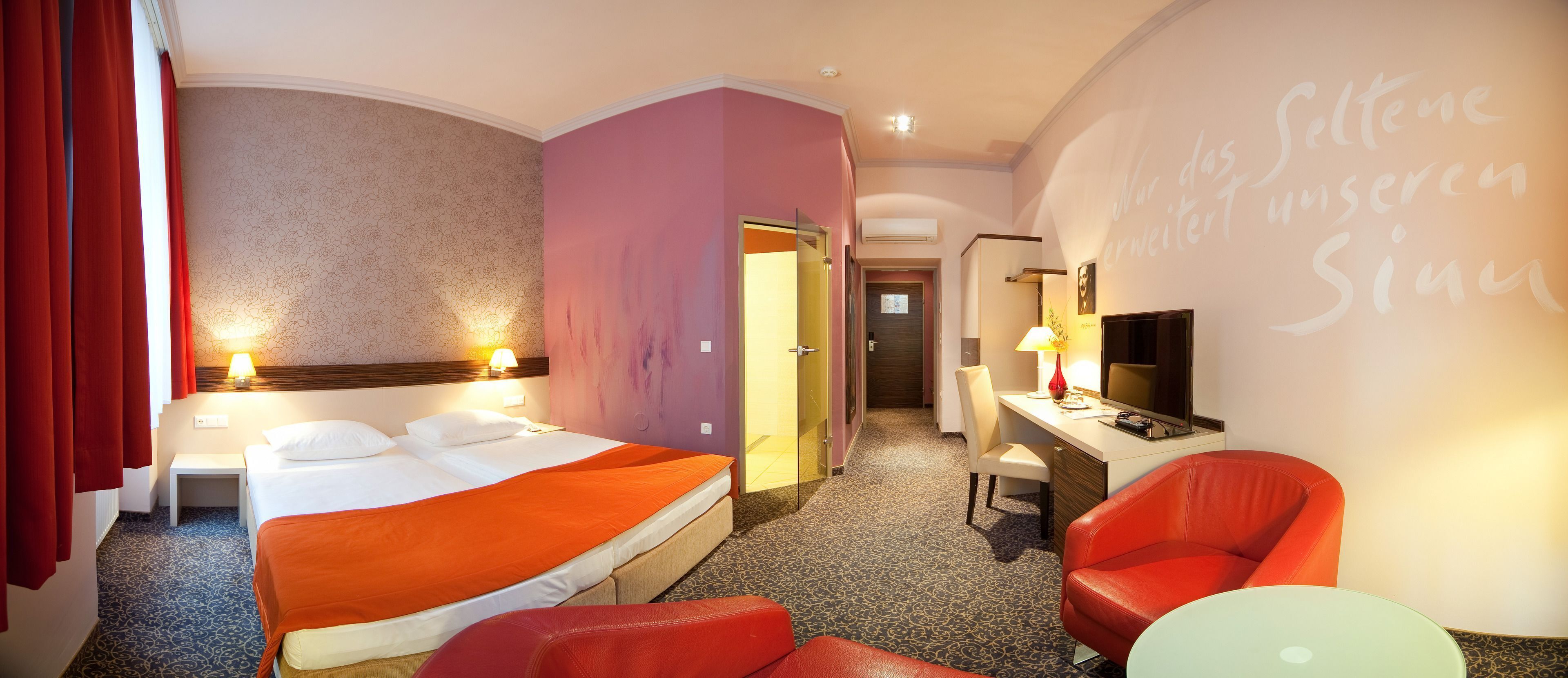 Hypo-allergenic bedding, minibar, in-room safe, individually decorated