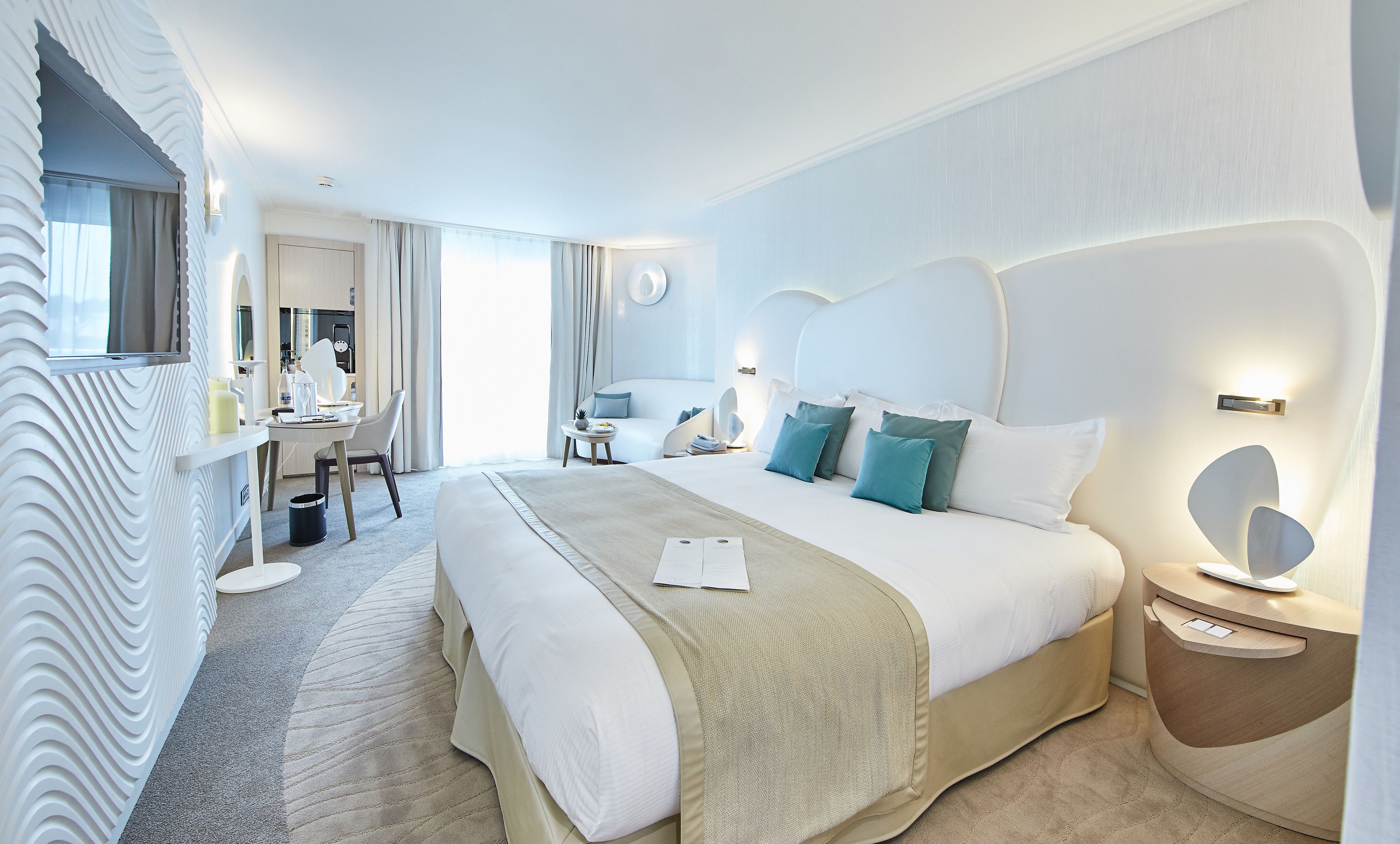 Superior Double Room - Terre & Mer | Memory foam beds, in-room safe, desk, blackout drapes