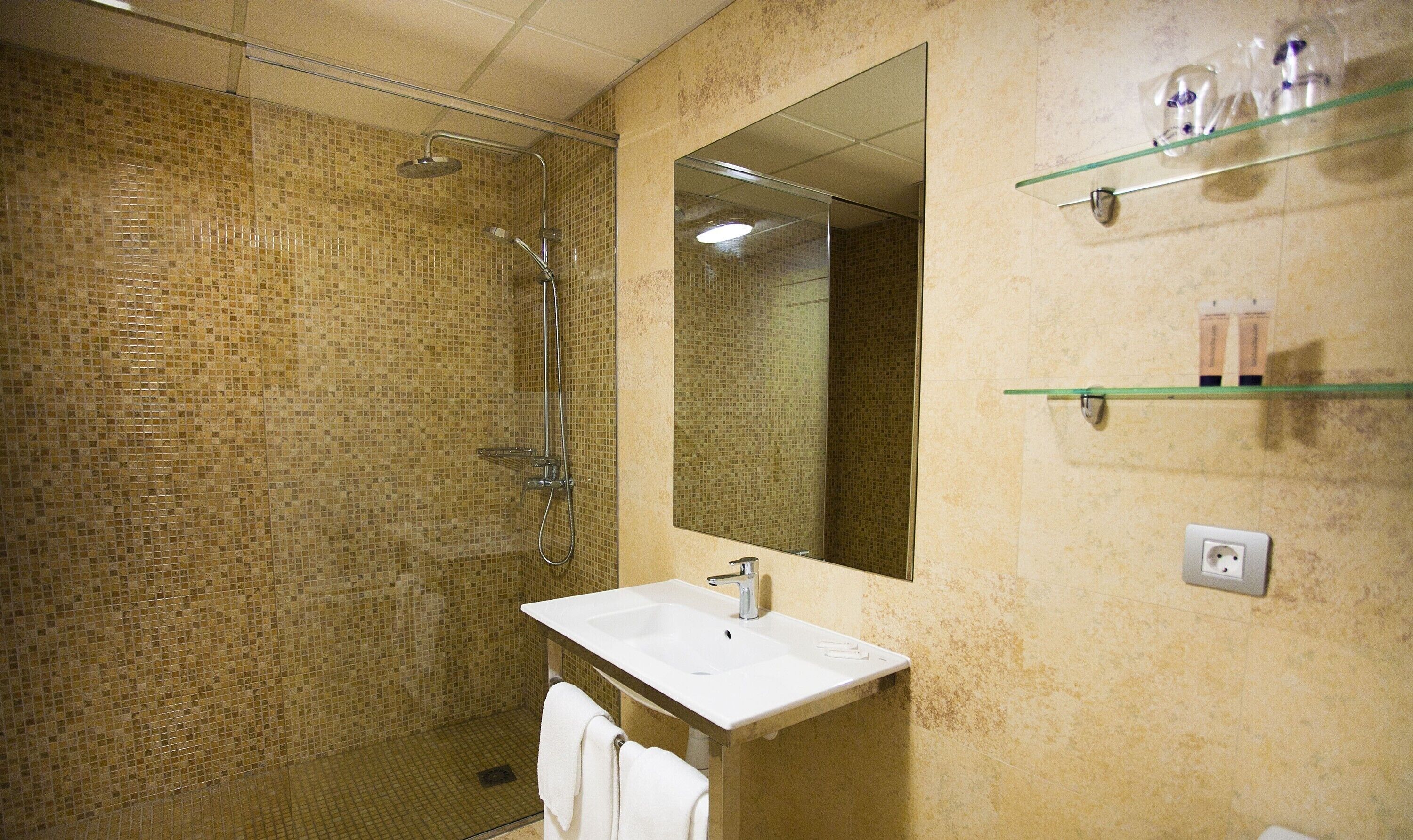 free toiletries, hair dryer, towels, soap