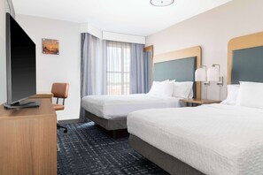 In-room safe, desk, laptop workspace, blackout drapes