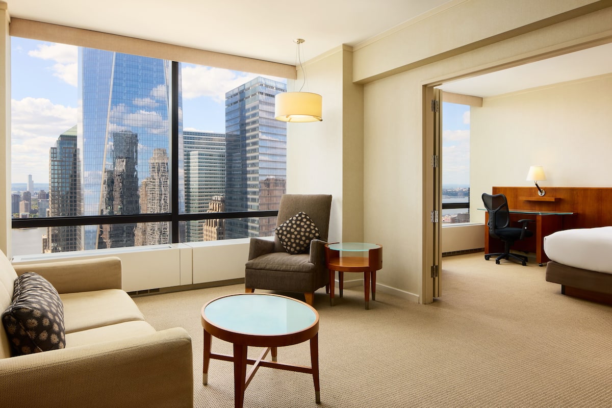 Suite, 1 Bedroom, 2 Bathrooms, City View | Premium bedding, pillowtop beds, in-room safe, desk