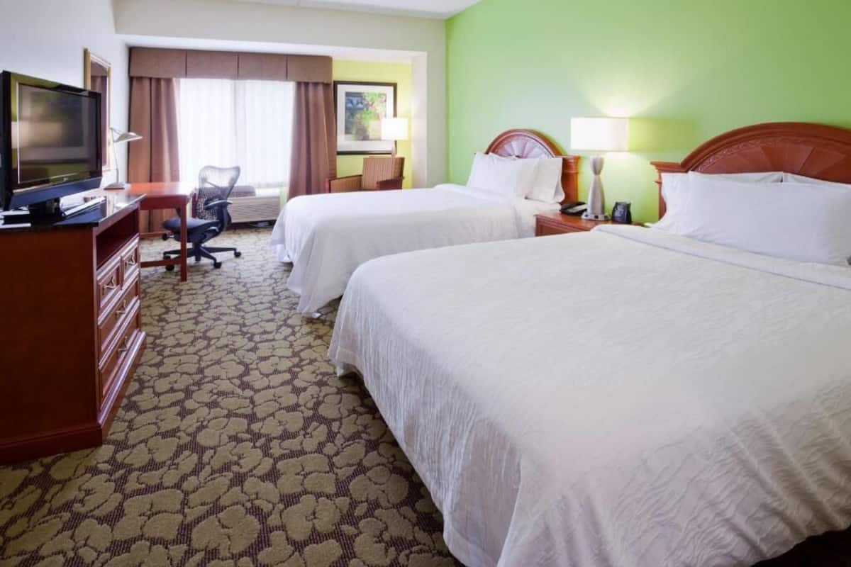 Premium bedding, pillowtop beds, in-room safe, desk