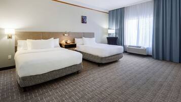 Room, 2 Queen Beds, Accessible, Bathtub | Desk, blackout drapes, iron/ironing board, cribs/infant beds