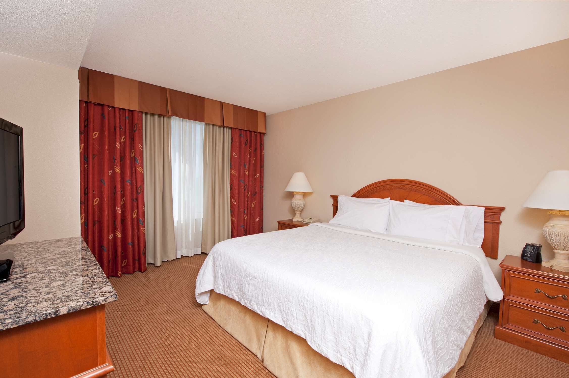 desk, blackout curtains, iron/ironing board, cots/infant beds