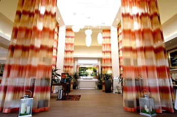 Reception area at Hilton Garden Inn Charleston Airport