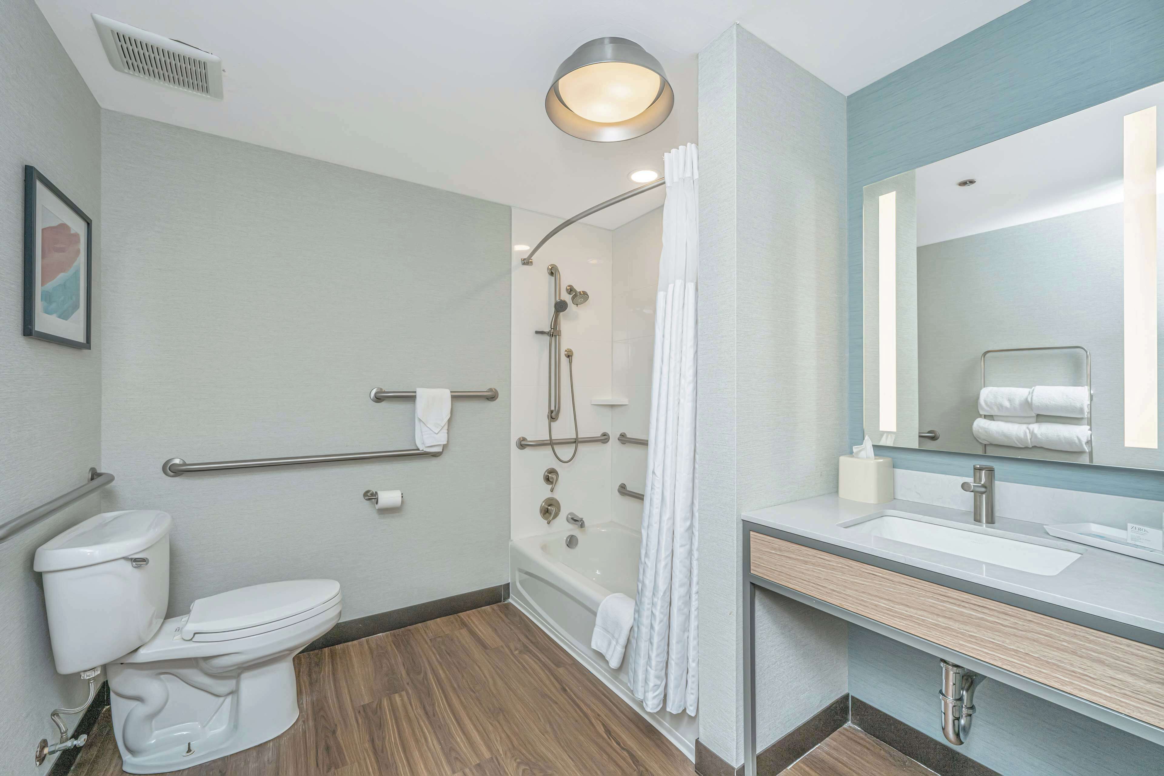 free toiletries, hair dryer, bathrobes, towels