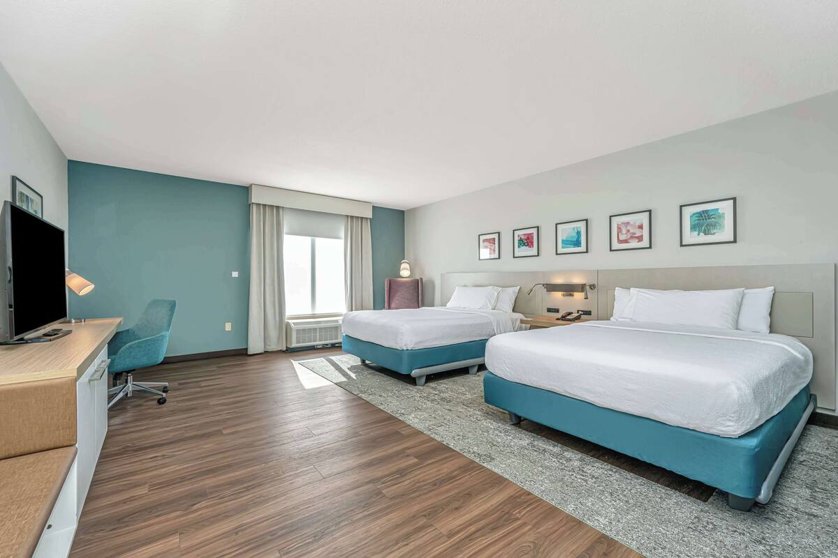 room, 2 queen beds, accessible | 1 bedroom, premium bedding, in-room safe, desk