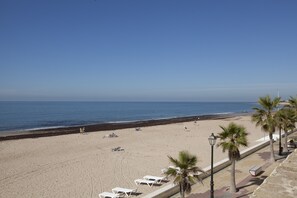 En la playa