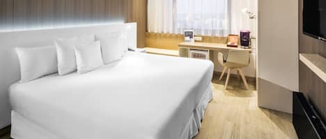 1 quarto, roupas de cama antialérgicas, cofres nos quartos, escrivaninha