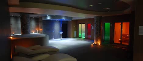 Bastu, bubbelpool, Ängbastu, kroppsbehandlingar och kroppsinpackningar