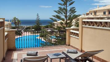 Deluxe-Zimmer, Poolblick | Ausblick vom Zimmer