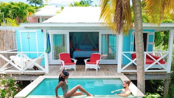 Panoramic Suite, Private Pool, Oceanfront | Egyptian cotton sheets, premium bedding, in-room safe, blackout drapes
