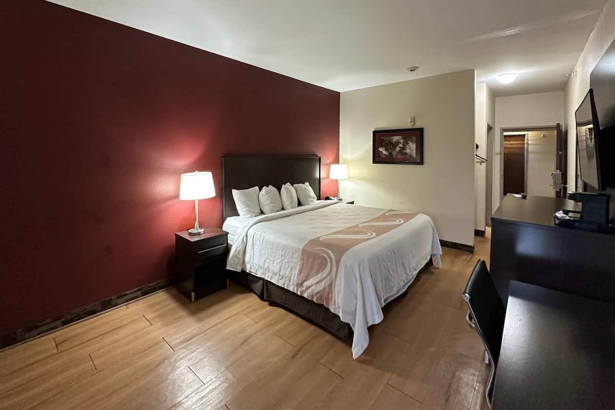 Standard Room, 1 King Bed, Non Smoking | Egyptian cotton sheets, premium bedding, desk, laptop workspace