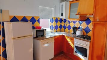 Maison mitoyenne, 1 chambre, vue mer | Cuisine privée