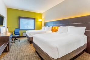Standard Room, 2 Queen Beds | Pillowtop beds, in-room safe, desk, laptop workspace - Holiday Inn Express Columbus - Ohio Expo Center by IHG (Columbus)