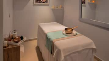 Body treatments, aromatherapy, body wraps, body scrubs, facials