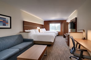 Standard Room, Multiple Beds | Desk, laptop workspace, blackout drapes, iron/ironing board - Holiday Inn Express Billings by IHG (Billings)