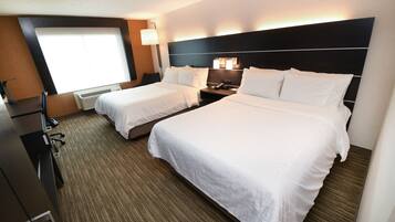 1 bedroom, desk, blackout drapes, iron/ironing board