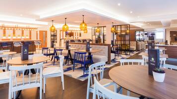 Breakfast, lunch and dinner served