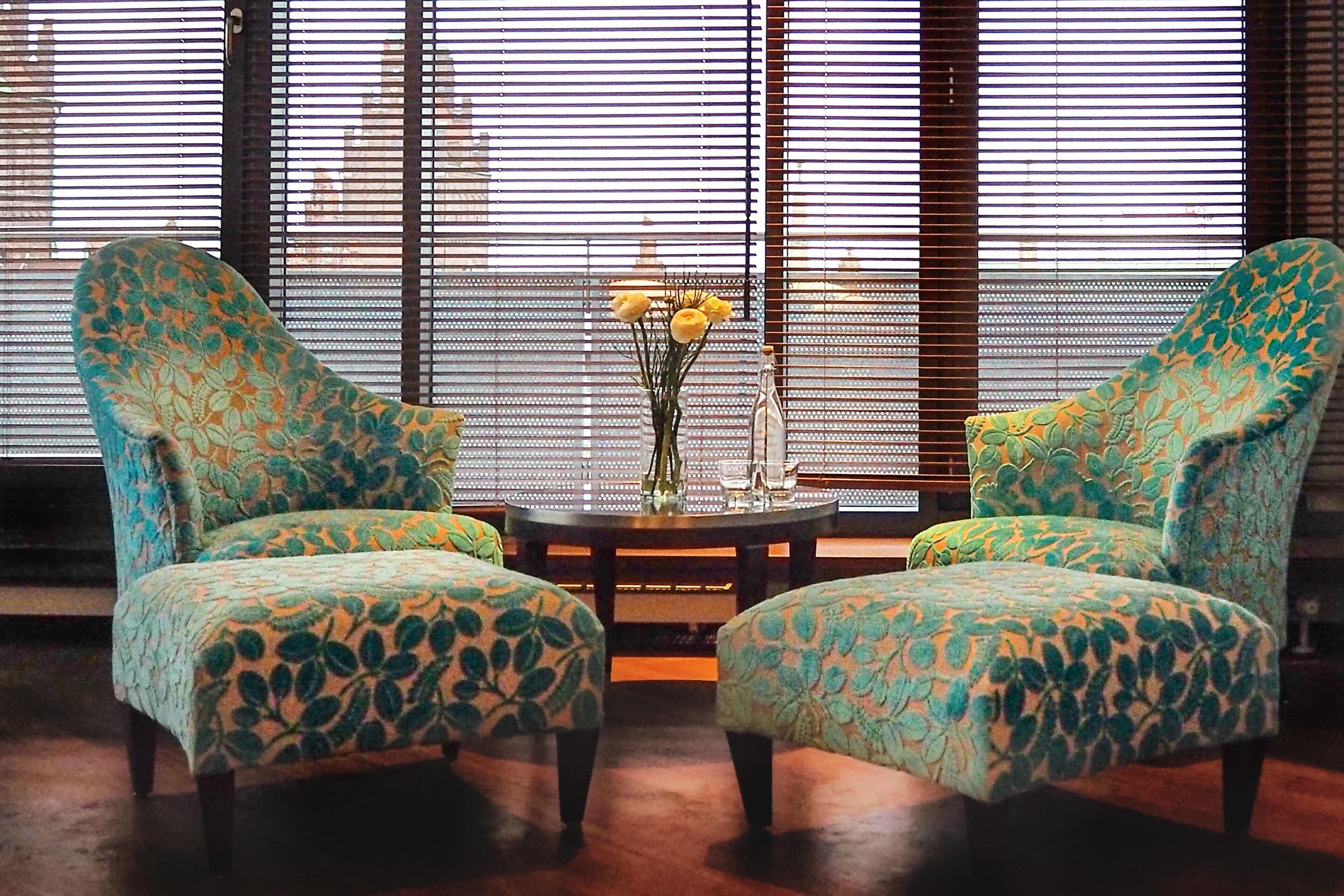 yours suite balcony | living area | 105-cm tv with cable channels