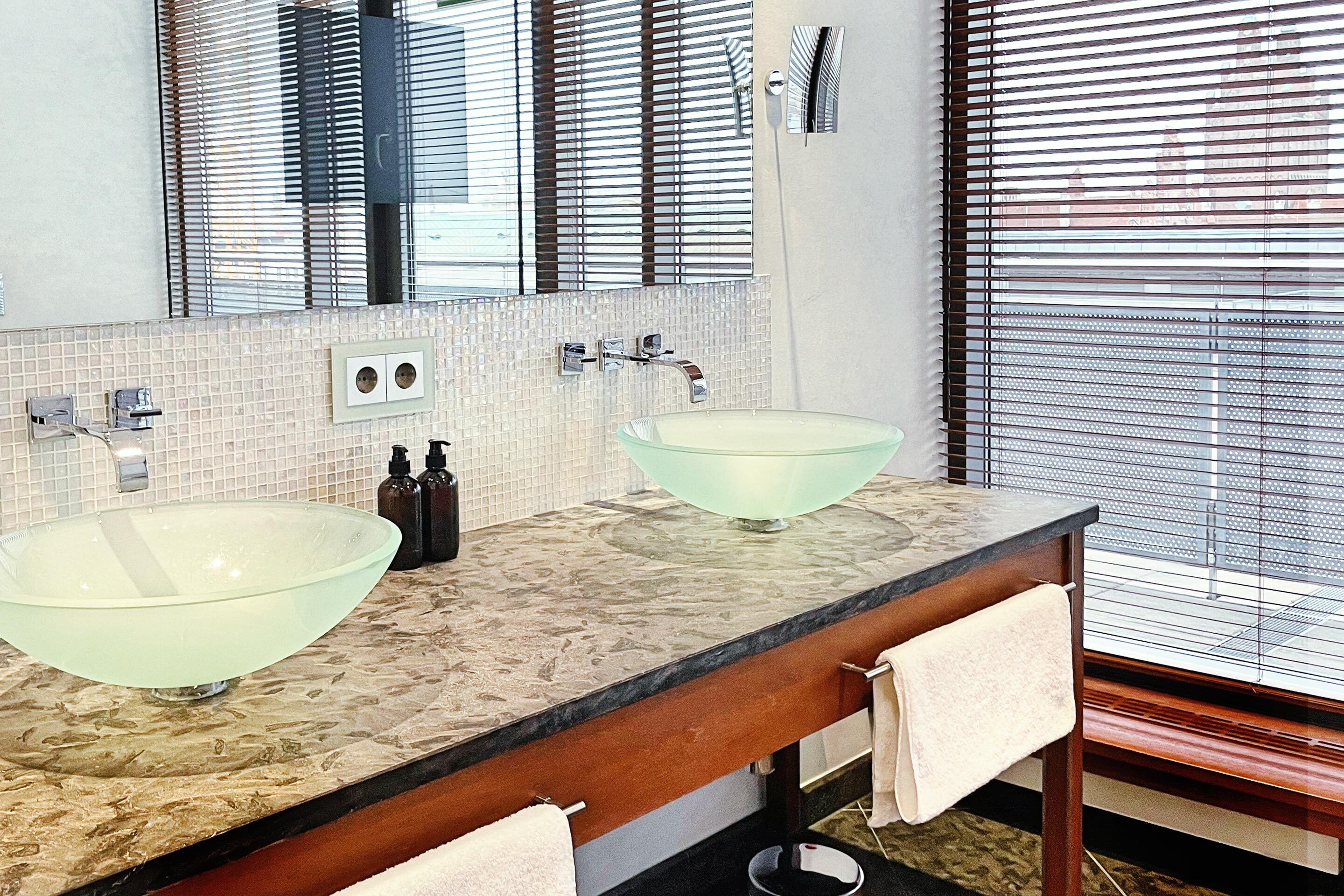 free toiletries, hair dryer, towels, soap