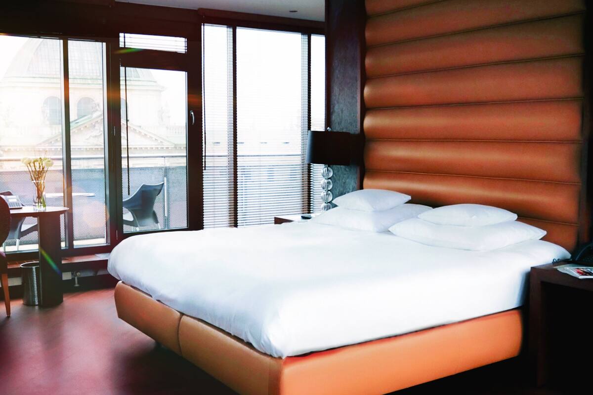 Premium bedding, pillow-top beds, in-room safe, desk