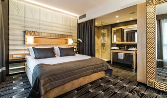 Apartamento Business | Ropa de cama hipoalergénica, escritorio, sistema de insonorización