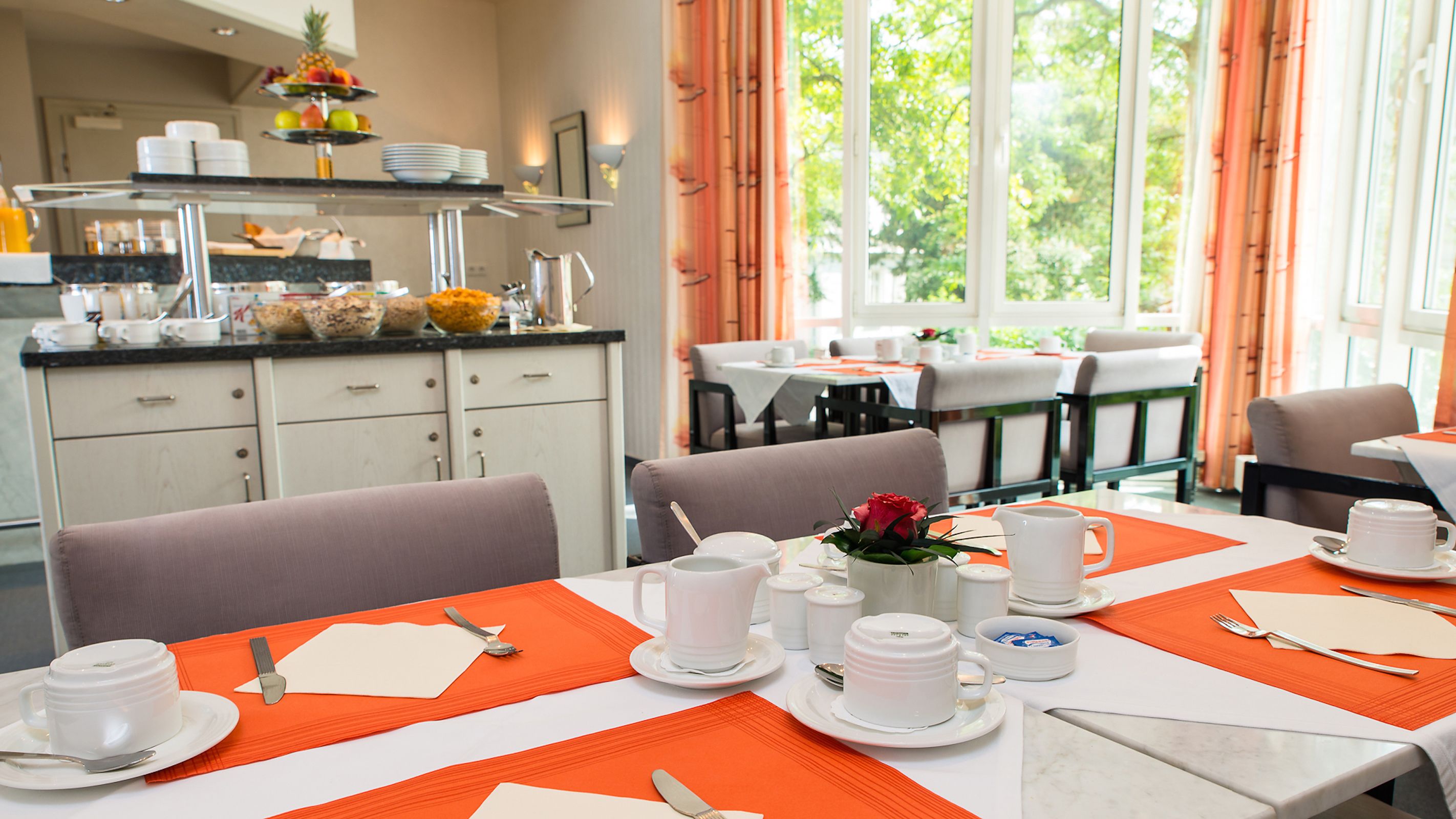 daily buffet breakfast (eur 17 per person)