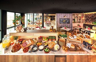 Daily buffet breakfast for a fee