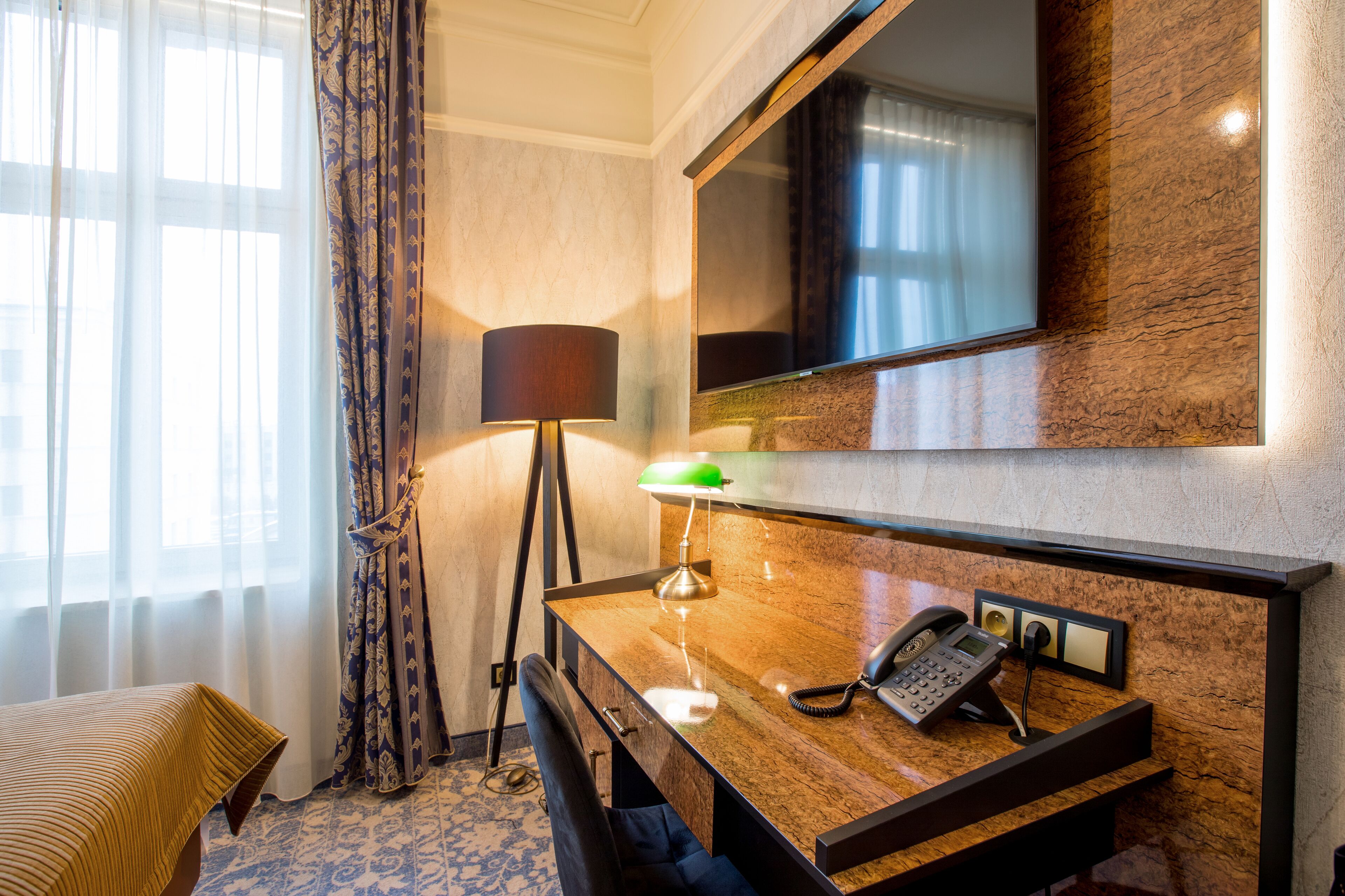 superior single room (classic) | living area | 50-inch led tv with digital channels, smart tv