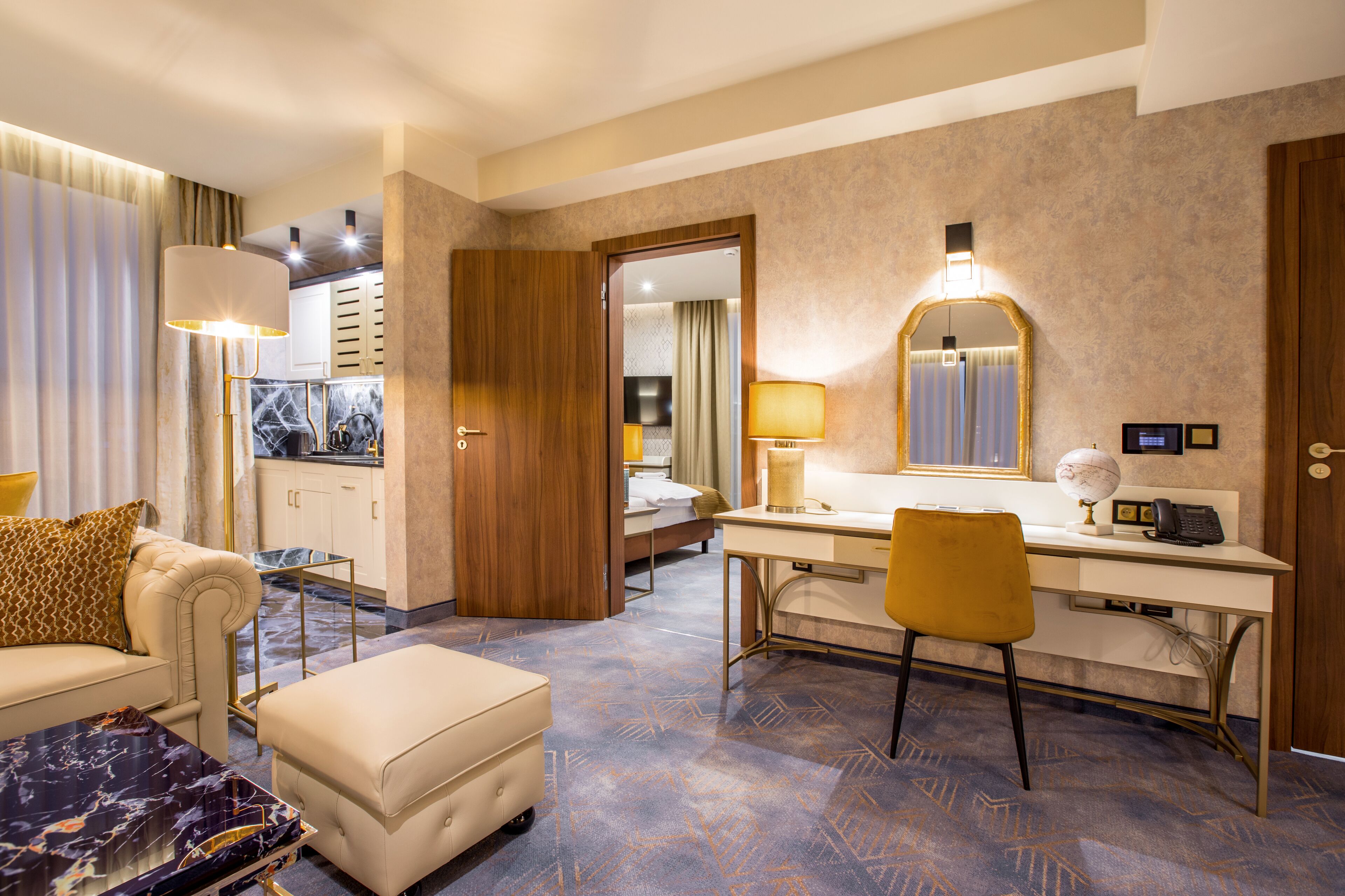 penthouse | living area | 50-inch led tv with digital channels, smart tv