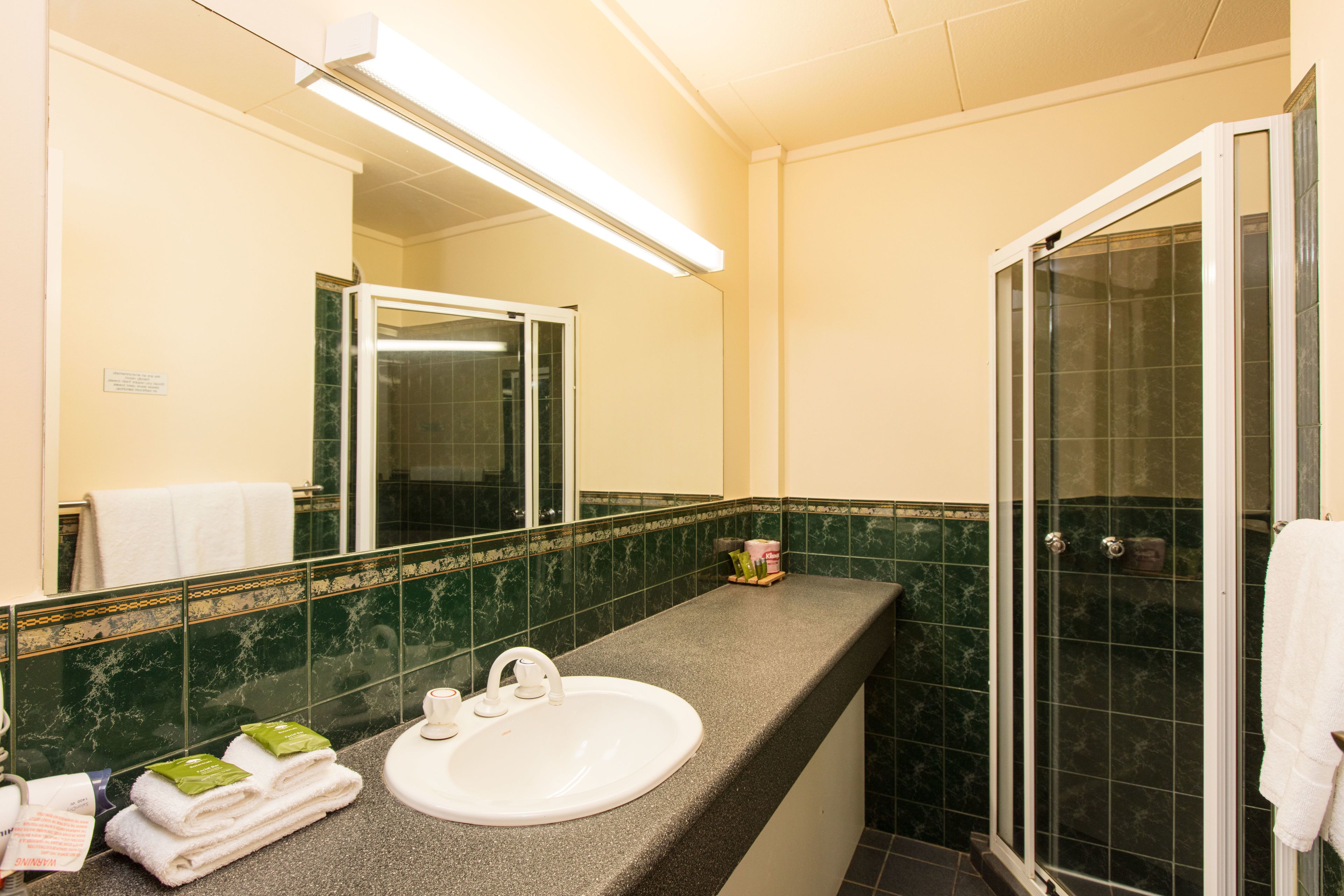 superior room, 1 queen bed, jetted tub | bathroom | free toiletries, hair dryer, towels