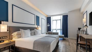 Minibar, in-room safe, desk, blackout curtains