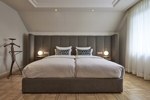 Draps italiens Frette, literie de qualité supérieure, minibar